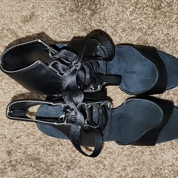 Pleaser BOW Down Lace Up Black Platform Heels -delight 600 - Picture 14 of 14